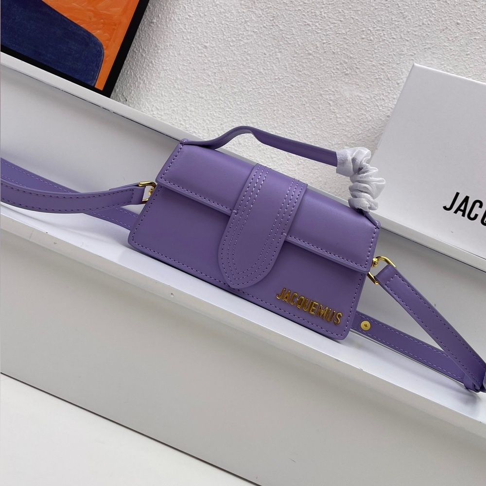 Jacquemus Lilac Leather Crossbody Bag